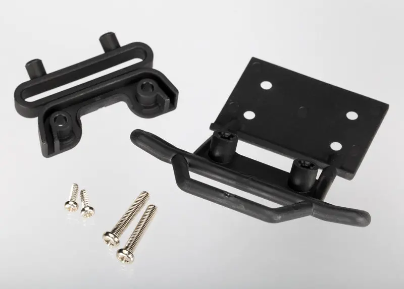 Bumper, Front / Bumper Mount, Front / 4X23mm Rm (2)/ 3X10mm Rst (2) (Black) 1