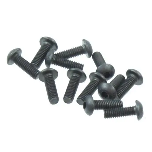 Button Head Machined Thread Hex Screw 4X12mm 1