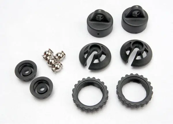 Caps And Spring Retainers, Gtr Shock (Upper Cap (2)/ Hollow Balls (2)/ Bottom Cap (2)/ Upper Retainer (2)/ Lower Retainer (2)) 1