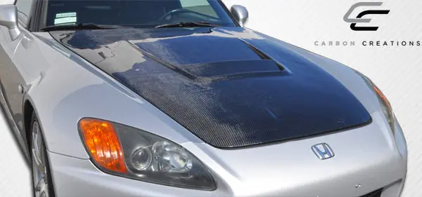 Carbon Creations 00-09 Honda S2k Carbon Fiber A-Sport Hood - 2 Piece 2