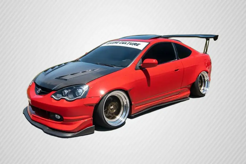 Carbon Creations 02-06 Acura Rsx Carbon Fiber Dritech Ts-2 Hood 1