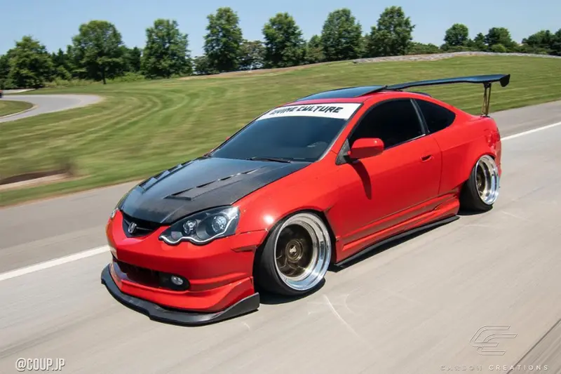 Carbon Creations 02-06 Acura Rsx Carbon Fiber Dritech Ts-2 Hood 2