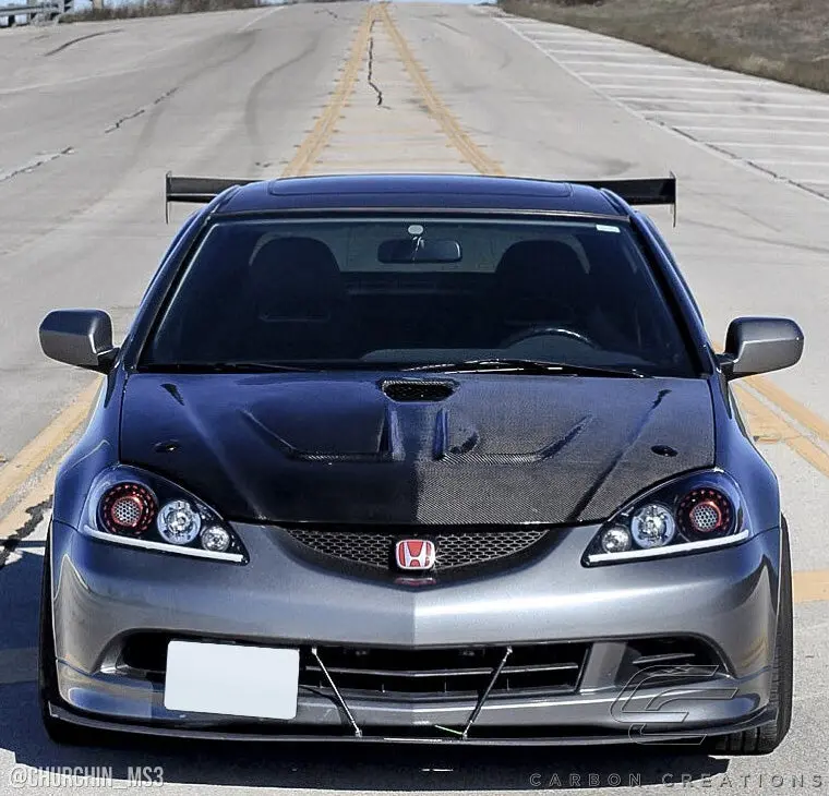 Carbon Creations 02-06 Acura Rsx Carbon Fiber Dritech Type M Hood 2