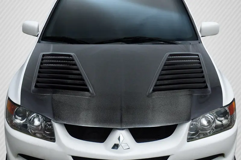 Carbon Creations 03-06 Mitsubishi Lancer Evo 8 9 Cf Dritech Track Hood 1