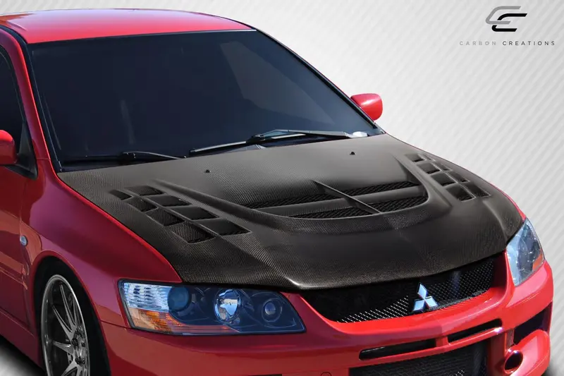 Carbon Creations 03-06 Mitsubishi Lancer Evo 8 9 Cf Dritech Vt-X Hood 2