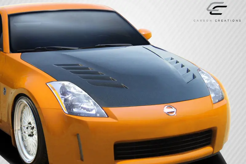 Carbon Creations 03-06 Nissan 350Z Z33 Carbon Fiber Dritech Ts-2 Hood 2