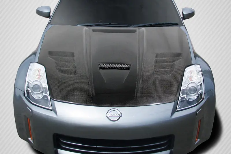 Carbon Creations 03-06 Nissan 350Z Z33 Carbon Fiber Vader Hood 1