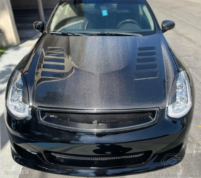 Carbon Creations 03-07 Infiniti G Coupe G35 Cf Dritech O Design Hood 2