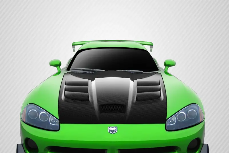 Carbon Creations 03-09 Dodge Viper Carbon Fiber Acr Type Hood 1