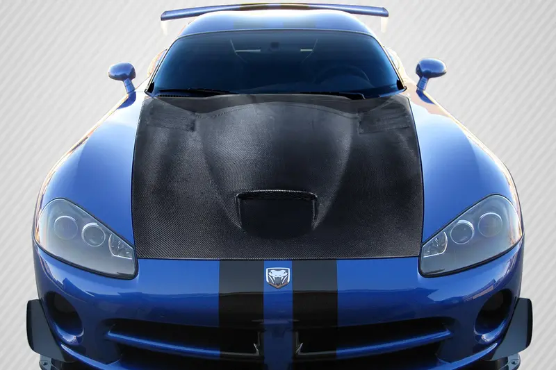 Carbon Creations 03-09 Dodge Viper Carbon Fiber Srt Type Hood 1