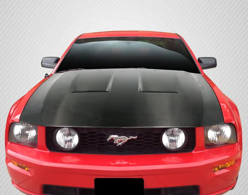 Carbon Creations 05-09 Ford Mustang Carbon Fiber Dritech Cvx Hood 1