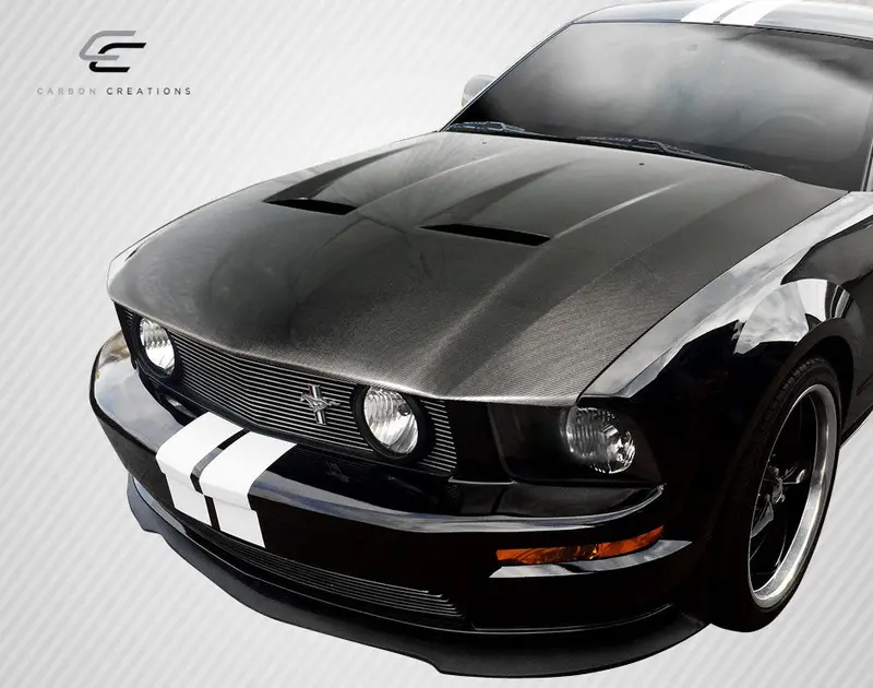 Carbon Creations 05-09 Ford Mustang Carbon Fiber Dritech Cvx Hood 2