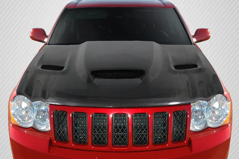 Carbon Creations 05-10 Jeep Grand Cherokee Dritech Hellcat Type Hood 1