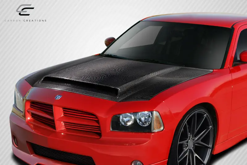Carbon Creations 06-10 Dodge Charger Carbon Fiber Demon Type Hood 2
