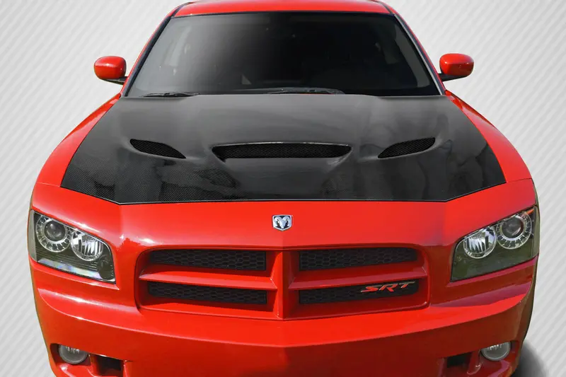 Carbon Creations 06-10 Dodge Charger Cf Dritech Hellcat Type Hood 1