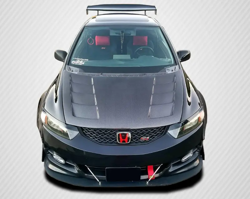 Carbon Creations 06-11 Honda Civic 2Dr Carbon Fiber Circuit Hood 1