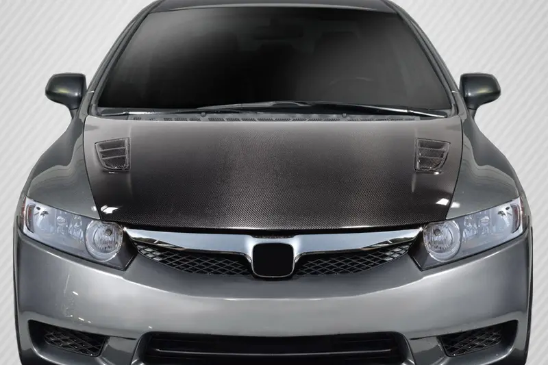 Carbon Creations 06-11 Honda Civic 4Dr Carbon Fiber Type M Hood 1