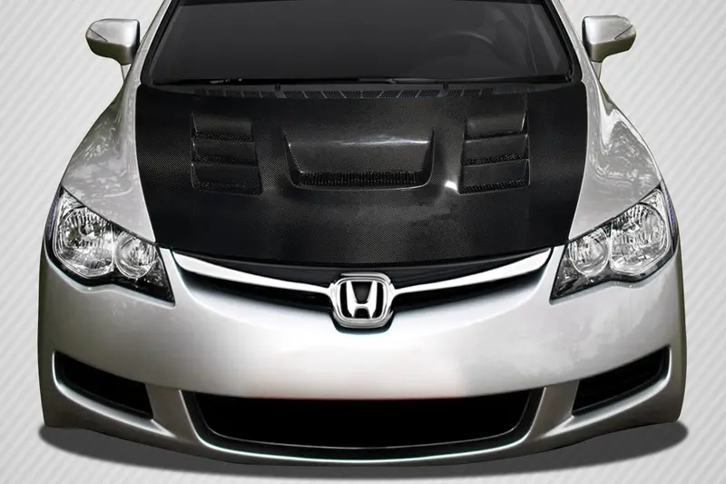Carbon Creations 06-11 Jdm Honda Civic 4Dr Cf Dritech Supremo Hood 1