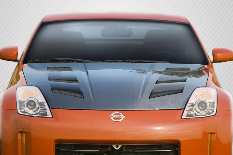 Carbon Creations 07-08 Nissan 350Z Z33 Carbon Fiber Dritech Am-S Hood 1