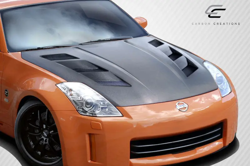 Carbon Creations 07-08 Nissan 350Z Z33 Carbon Fiber Dritech Am-S Hood 2