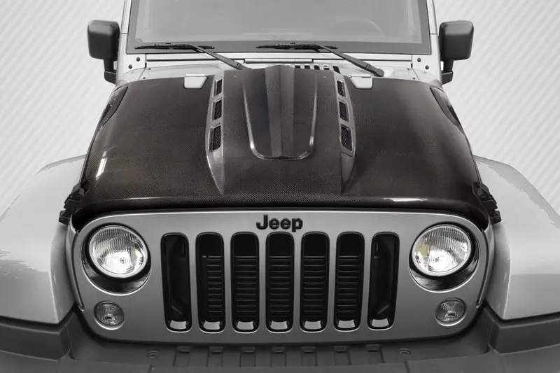 Carbon Creations 07-18 Jeep Wrangler Jk Carbon Fiber Avenger Hood 1