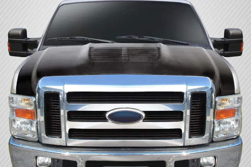 Carbon Creations 08-10 Ford Super Duty F250 F350 F450 Cf Gt500 V2 Hood 1