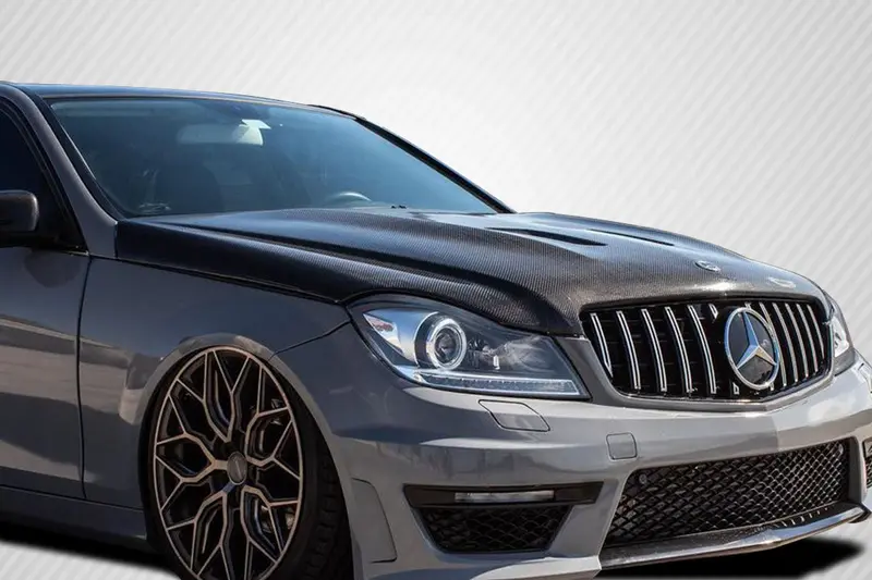 Carbon Creations 08-11 Benz C Class W204 Cf Black -Series Type Hood 1