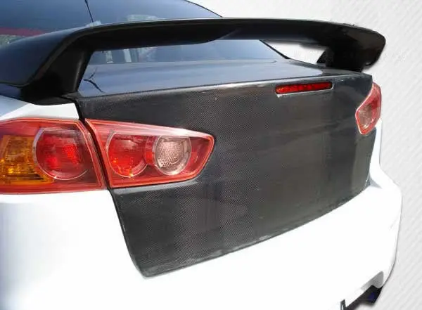 Carbon Creations 08-14 Mitsubishi Lancer Evolution 10 Oem Trunk Kit 1