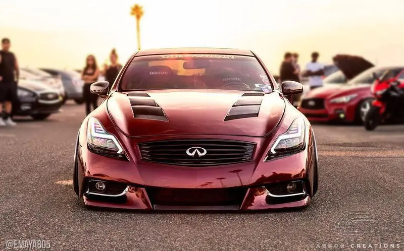 Carbon Creations 08-15 Infiniti G Coupe G37 Q60 Cf Dritech Am-S Hood 2