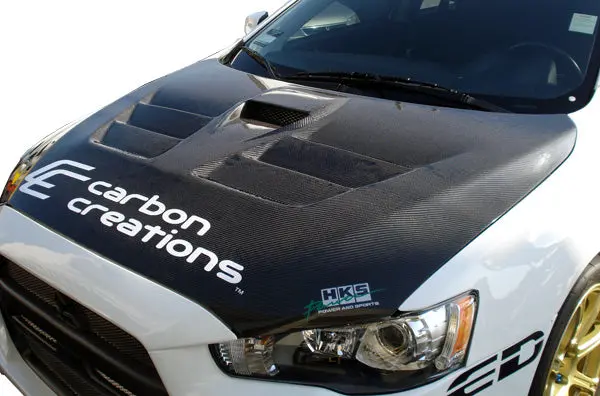 Carbon Creations 08-17 Lancer/ Evo10 Carbon Fiber Gt Concept Hood 1