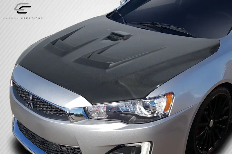 Carbon Creations 08-17 Mitsubishi Lancer/ Evo10 Cf D Spec Hood 2