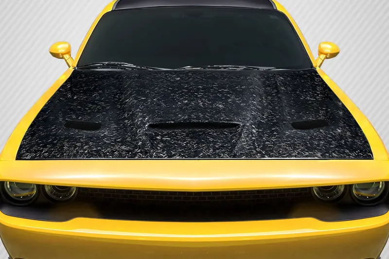 Carbon Creations 08-23 Challenger Aeroforge Dritech Hellcat Type Hood 1