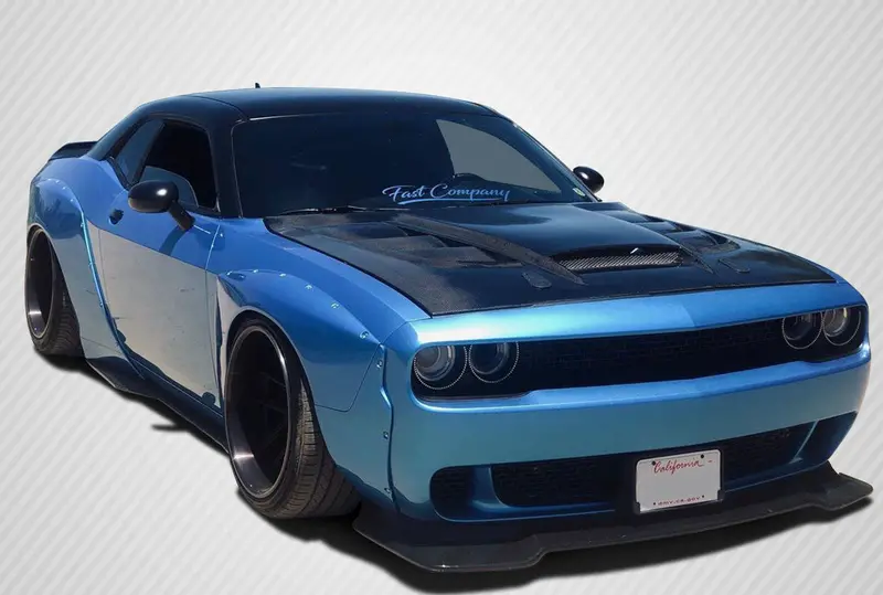 Carbon Creations 08-23 Dodge Challenger Carbon Fiber Viper Type Hood 1