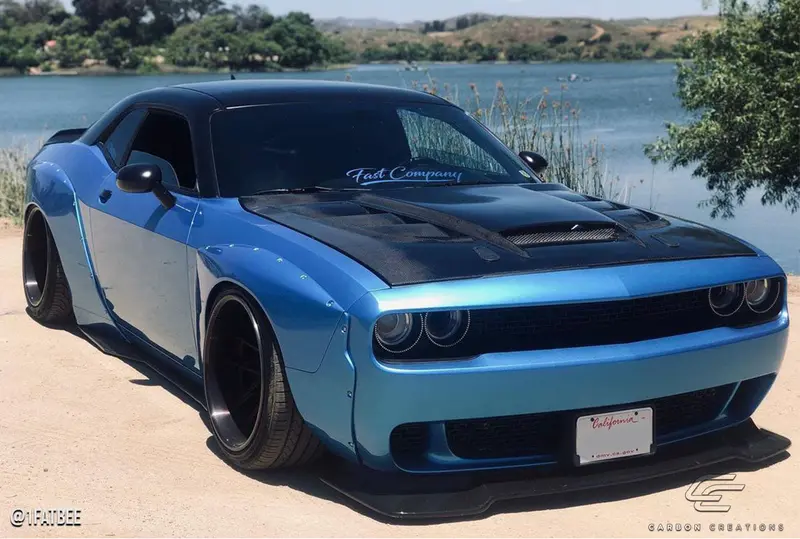 Carbon Creations 08-23 Dodge Challenger Carbon Fiber Viper Type Hood 2
