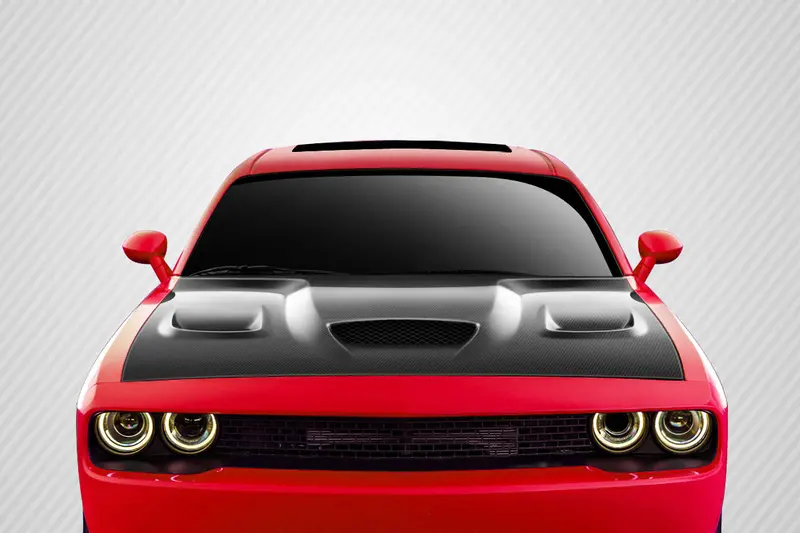 Carbon Creations 08-23 Dodge Challenger Cf Dritech Hellcat Type Hood 1