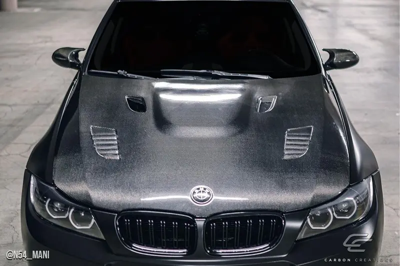 Carbon Creations 09-11 Bmw 3 -Series E90 4Dr Cf Dritech Af1 Hood 2