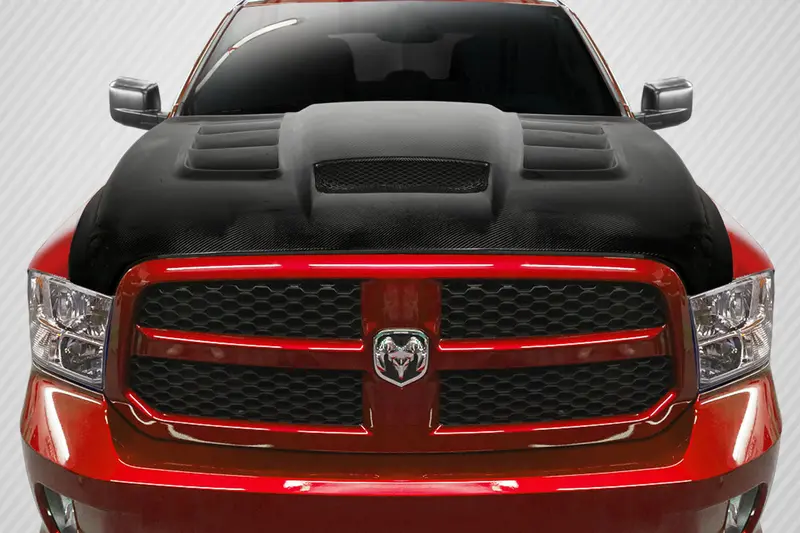 Carbon Creations 09-18 Dodge Ram 1500 Carbon Fiber Viper Type Hood 1