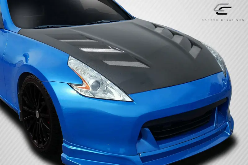 Carbon Creations 09-20 Nissan 370Z Z34 Carbon Fiber Am-S Hood 2