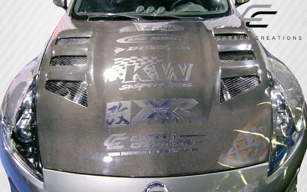 Carbon Creations 09-20 Nissan 370Z Z34 Carbon Fiber Circuit Hood 2