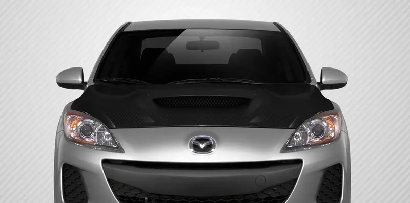 Carbon Creations 10-13 Mazda 3 Carbon Fiber M-Speed Hood 1