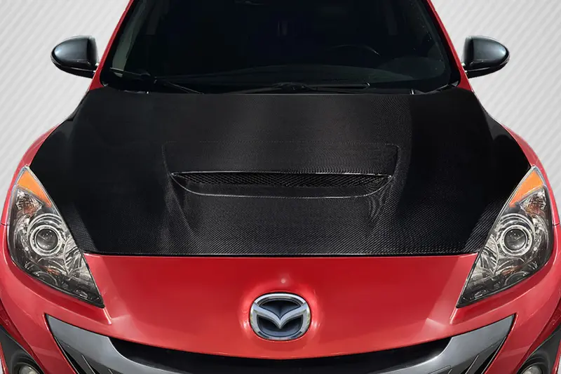 Carbon Creations 10-13 Mazda Mazdaspeed 3 Carbon Fiber Oem Hood 1