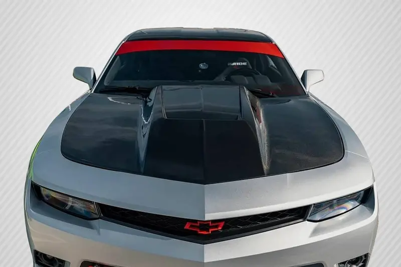 Carbon Creations 10-15 Chevry Camaro Carbon Fiber Dritech Circuit Hood 1
