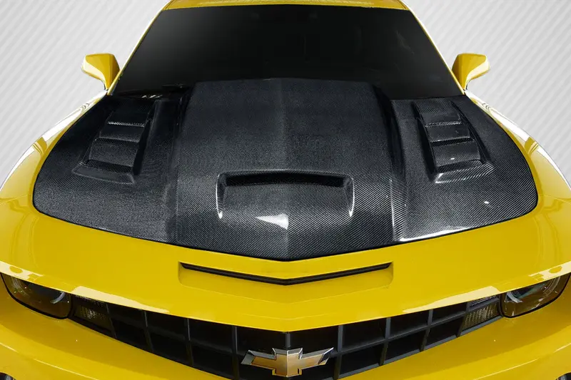 Carbon Creations 10-15 Chevry Camaro Carbon Fiber Dritech Ts-2 Hood 1