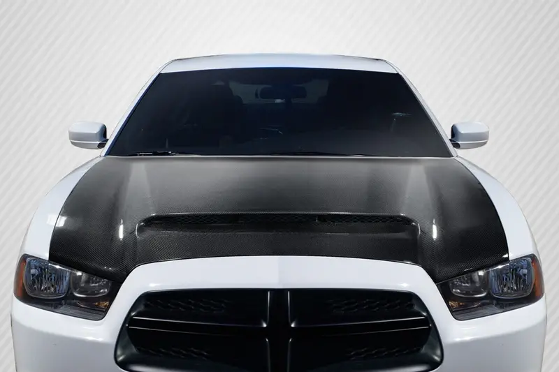 Carbon Creations 11-14 Dodge Charger Carbon Fiber Demon Type Hood 1