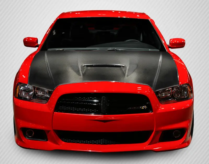 Carbon Creations 11-14 Dodge Charger Carbon Fiber Dritech Srt2 Hood 1