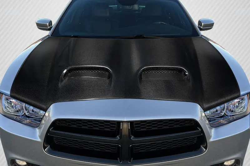 Carbon Creations 11-14 Dodge Charger Carbon Fiber Redeye Type Hood 1
