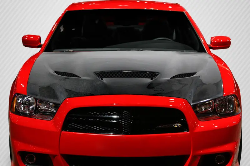 Carbon Creations 11-14 Dodge Charger Cf Dritech Hellcat Type Hood 1