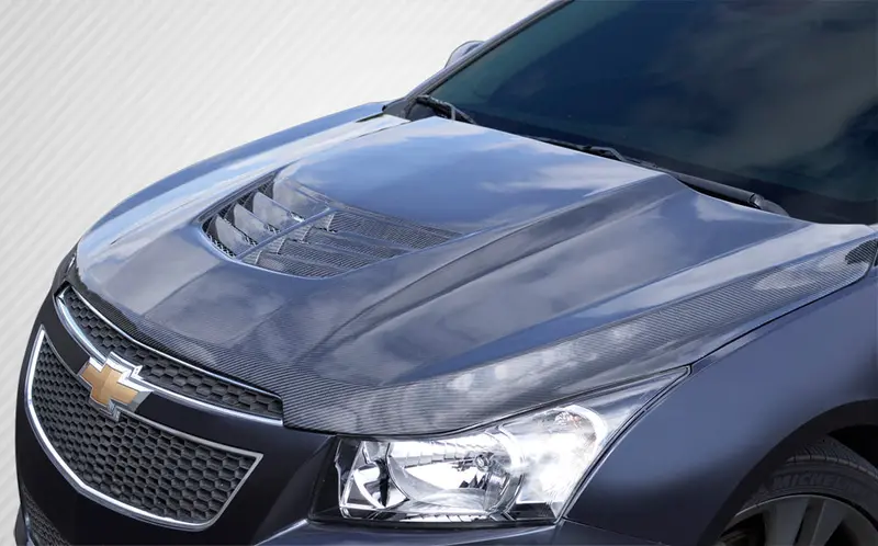 Carbon Creations 11-15 Chevry Cruze Carbon Fiber Stingray Z Hood 1
