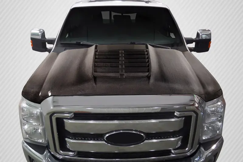 Carbon Creations 11-16 Ford Super Duty F250 F350 F450 Cf Gt500 V2 Hood 1
