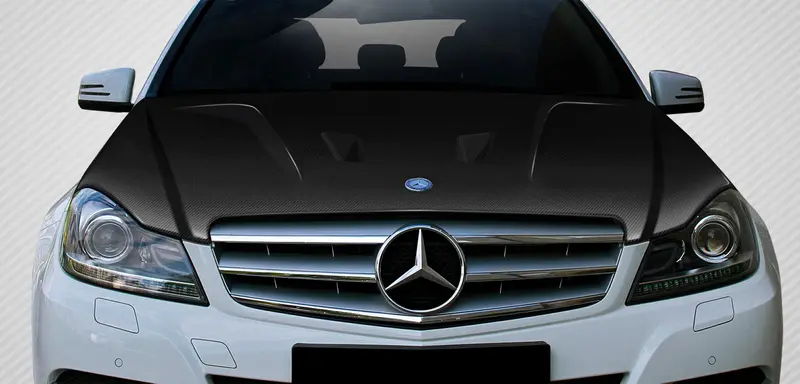 Carbon Creations 12-14 Benz C Class W204 Cf Black -Series Type Hood 1